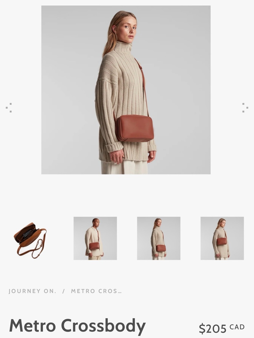 Metro Crossbody Bag in Brown - Women